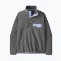 Patagonia women's LW Synch Snap-T P/O nickel w/pale periwinkle fleece sweatshirt 4