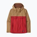 Men's wind jacket Patagonia Isthmus Anorak touring red 5