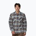 Men's Patagonia Insulated Organic Cotton MW Fjord Flannel shirt fields/new navy 