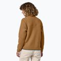 Women's Patagonia Retro Pile nest brown/nouveau green trekking sweatshirt 2