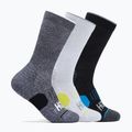 HOKA Crew Run Sock 3 parywhite/black/grey running socks