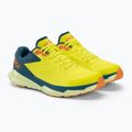 HOKA men's running shoes Zinal evening primrose/blue coral 4