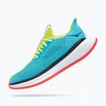 HOKA women's running shoes Carbon X 3 evening primrose/scuba blue 10