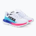 Women's running shoes HOKA Mach 5 white/scuba blue 5