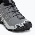 Men's running shoes Salomon Speedcross 6 Wide quiet shade/black/pearl blue 7