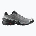 Men's running shoes Salomon Speedcross 6 Wide quiet shade/black/pearl blue 2
