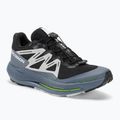 Men's Salomon Pulsar Trail running shoes black/china blue/arctic ice