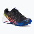 Men's running shoes Salomon Speedcross 6 GTX black/surf the web/safety yellow