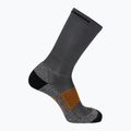 Salomon Aero Crew running socks ebony/scarlet ibis/black