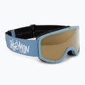 Salomon Rio Jr children's ski goggles smoke blue/flash gold