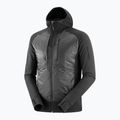 Men's hybrid jacket Salomon Elixir Hybrid Hoodie Insulated deep black 7