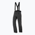 Men's Salomon Edge deep black ski trousers