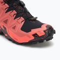Men's running shoes Salomon Spikecross 6 GTX cow hide/black/neon flame 7