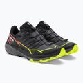 Salomon Thundercross men's running shoes black/quiet shade/fiery coral 5