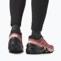 Salomon Speedcross 6 women's running shoes cow hide/black/english rose 5