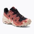 Women's running shoes Salomon Speedcross 6 GTX black/cow hide/faded rose