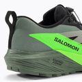 Men's running shoes Salomon Sense Ride 5 black/laurel wreath/green gecko 10