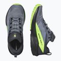 Salomon Sense Ride 5 GTX men's running shoes flint stone/black/green gecko 10