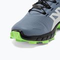 Salomon Supercross 4 men's running shoes flint stone/black/green gecko 9