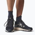 Men's Salomon Wander carbon/india ink/almond buff running shoes 11