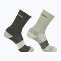 Salomon Evasion Crew 2 pair olive night/alpha socks