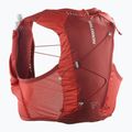 Salomon Active Skin 4 set red dahlia/high risk running vest 2