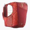 Salomon Active Skin 12 Set running waistcoat red dahlia/high risk red 2