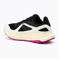 Salomon Ultra Flow women's running shoes black/transparent yellow/rose violet 3