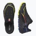 Salomon Thundercross GTX men's running shoes black/surf the web/safety yellow 13