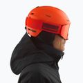 Salomon Pioneer LT cherry tomato ski helmet 6