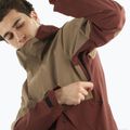 Men's Salomon Outerpath Pro rum raisin/shitake rain jacket 6