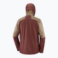 Men's Salomon Outerpath Pro rum raisin/shitake rain jacket 11