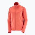 Men's Salomon Essential Midwarm Fz tandoori spice trekking sweatshirt 4