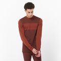 Men's Salomon Essential Wool rum raisin thermal longsleeve