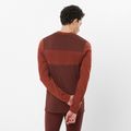 Men's Salomon Essential Wool rum raisin thermal longsleeve 2