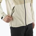 Men's Salomon Outerpath white pepper/rainy day rain jacket 6