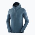 Men's Salomon Essential Lightwarm Hd midinight navy trekking sweatshirt 6