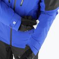 Men's Salomon Brilliant surf the web/deep black ski jacket 5