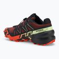 Salomon Speedcross 6 men's running shoes rum raisin/cherry tomato/cognac 3