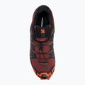 Salomon Speedcross 6 men's running shoes rum raisin/cherry tomato/cognac 5