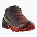 Salomon Speedcross 6 men's running shoes rum raisin/cherry tomato/cognac 8