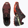 Salomon Speedcross 6 men's running shoes rum raisin/cherry tomato/cognac 13