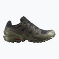 Men's running shoes Salomon Speedcross 6 GTX black/peat/deep lichen green 2
