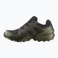 Men's running shoes Salomon Speedcross 6 GTX black/peat/deep lichen green 3