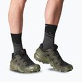 Men's running shoes Salomon Speedcross 6 GTX black/peat/deep lichen green 7