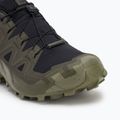 Men's running shoes Salomon Speedcross 6 GTX black/peat/deep lichen green 7