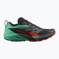 Men's running shoes Salomon Sense Ride 5 black/bay/cherry tomato 9