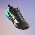 Men's running shoes Salomon Sense Ride 5 black/bay/cherry tomato 14