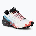 Salomon Speedcross 6 women's running shoes white/black/fiery red