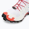 Salomon Speedcross 6 women's running shoes white/black/fiery red 9
